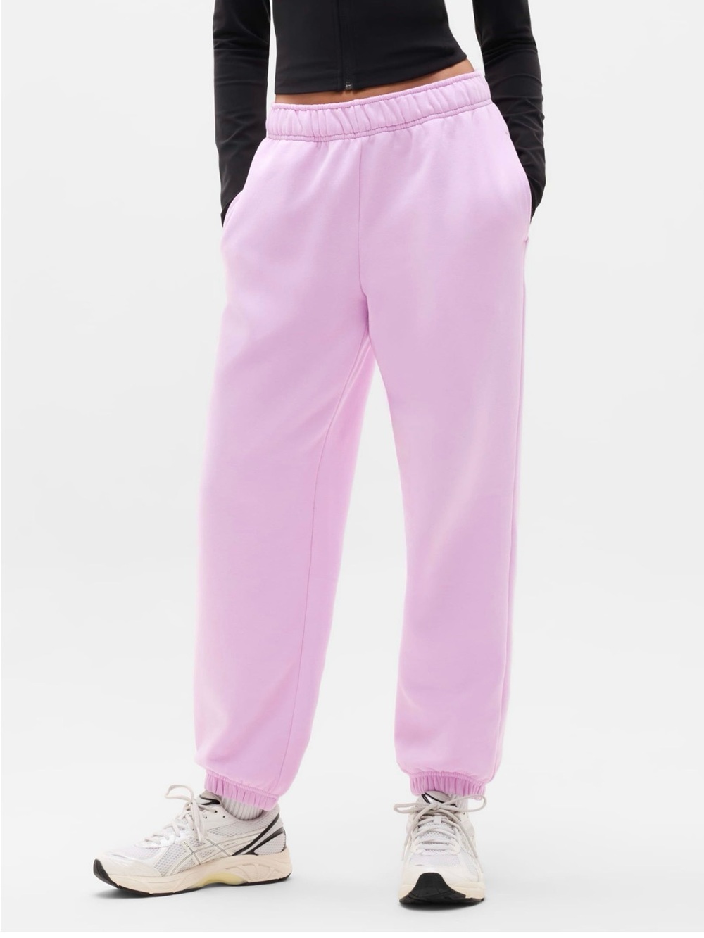 Athleta Forever Fleece High Rise Jogger | Fleur Pink
